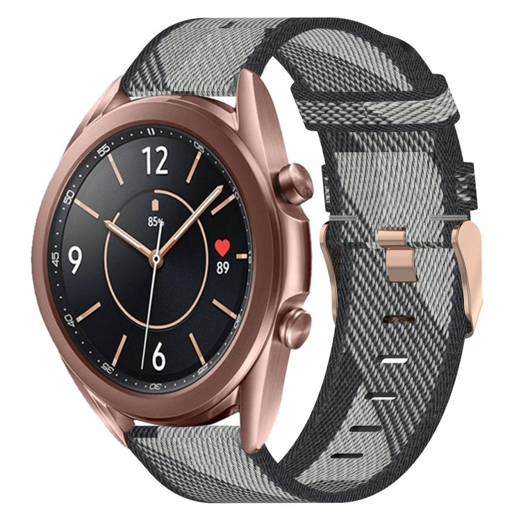 Bracelet de montre tissé en nylon de 20 mm, For Samsung Galaxy Watch 4 40mm, For Samsung Galaxy Watch 4 44mm, For Samsung  Galaxy Watch 4 Classic 42mm, For Samsung  Galaxy Watch 4 Classic 46mm, For Samsung Galaxy Watch 3 41mm                           ...