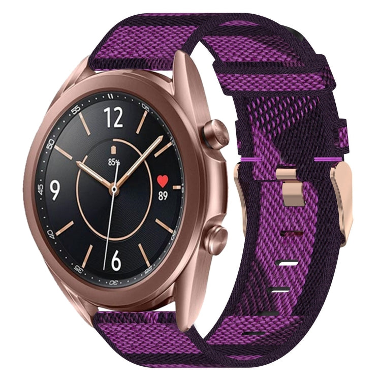 Bracelet de montre tissé en nylon de 20 mm, For Samsung Galaxy Watch 4 40mm, For Samsung Galaxy Watch 4 44mm, For Samsung  Galaxy Watch 4 Classic 42mm, For Samsung  Galaxy Watch 4 Classic 46mm, For Samsung Galaxy Watch 3 41mm                           ...