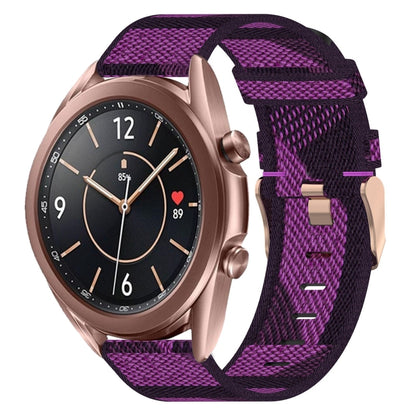 Bracelet de montre tissé en nylon de 20 mm, For Samsung Galaxy Watch 4 40mm, For Samsung Galaxy Watch 4 44mm, For Samsung  Galaxy Watch 4 Classic 42mm, For Samsung  Galaxy Watch 4 Classic 46mm, For Samsung Galaxy Watch 3 41mm                           ...