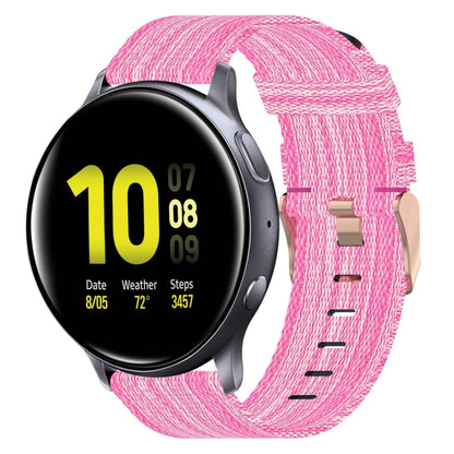Bracelet de montre tissé en nylon de 20 mm, For Samsung Galaxy Watch 4 40mm, For Samsung Galaxy Watch 4 44mm, For Samsung  Galaxy Watch 4 Classic 42mm, For Samsung  Galaxy Watch 4 Classic 46mm, For Samsung Galaxy Watch 3 41mm                           ...