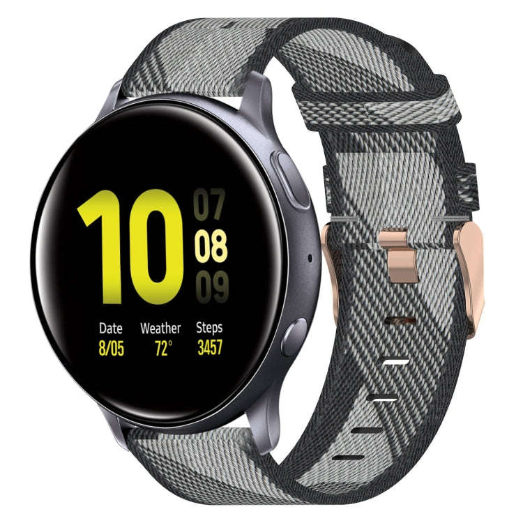 Bracelet de montre tissé en nylon de 20 mm, For Samsung Galaxy Watch 4 40mm, For Samsung Galaxy Watch 4 44mm, For Samsung  Galaxy Watch 4 Classic 42mm, For Samsung  Galaxy Watch 4 Classic 46mm, For Samsung Galaxy Watch 3 41mm                           ...