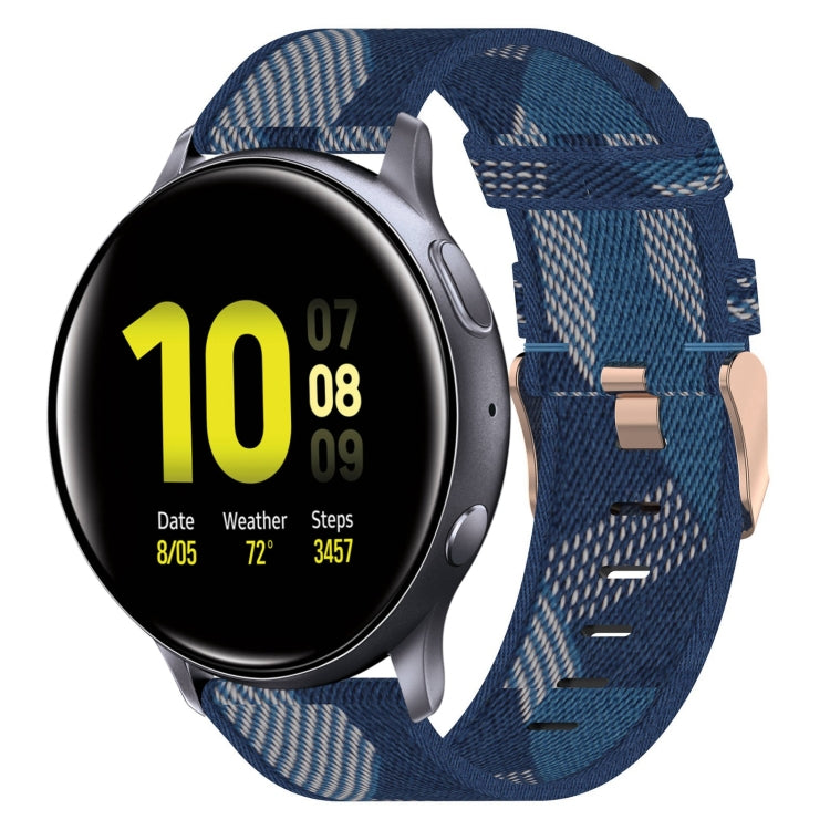 Bracelet de montre tissé en nylon de 20 mm, For Samsung Galaxy Watch 4 40mm, For Samsung Galaxy Watch 4 44mm, For Samsung  Galaxy Watch 4 Classic 42mm, For Samsung  Galaxy Watch 4 Classic 46mm, For Samsung Galaxy Watch 3 41mm                           ...