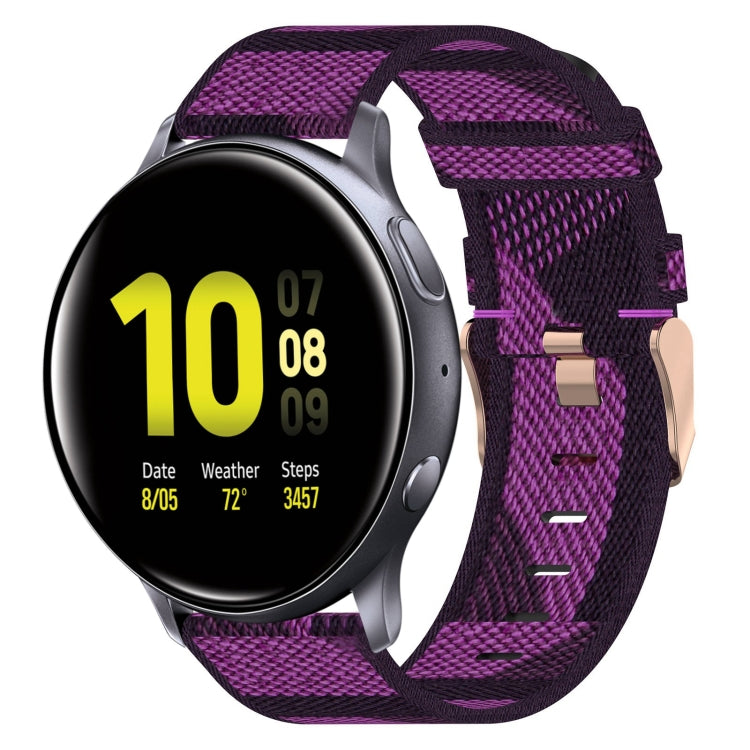 Bracelet de montre tissé en nylon de 20 mm, For Samsung Galaxy Watch 4 40mm, For Samsung Galaxy Watch 4 44mm, For Samsung  Galaxy Watch 4 Classic 42mm, For Samsung  Galaxy Watch 4 Classic 46mm, For Samsung Galaxy Watch 3 41mm                           ...
