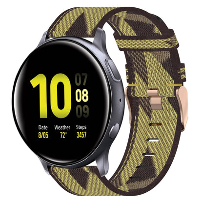 Bracelet de montre tissé en nylon de 20 mm, For Samsung Galaxy Watch 4 40mm, For Samsung Galaxy Watch 4 44mm, For Samsung  Galaxy Watch 4 Classic 42mm, For Samsung  Galaxy Watch 4 Classic 46mm, For Samsung Galaxy Watch 3 41mm                           ...