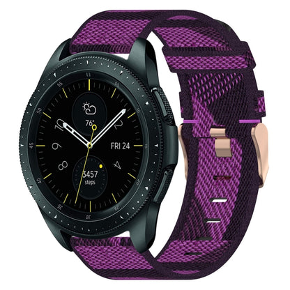 Bracelet de montre tissé en nylon de 20 mm, For Samsung Galaxy Watch Active 40mm, For Samsung Galaxy Watch 42mm, For Samsung Gear Sport, For Samsung Gear S2 Classic