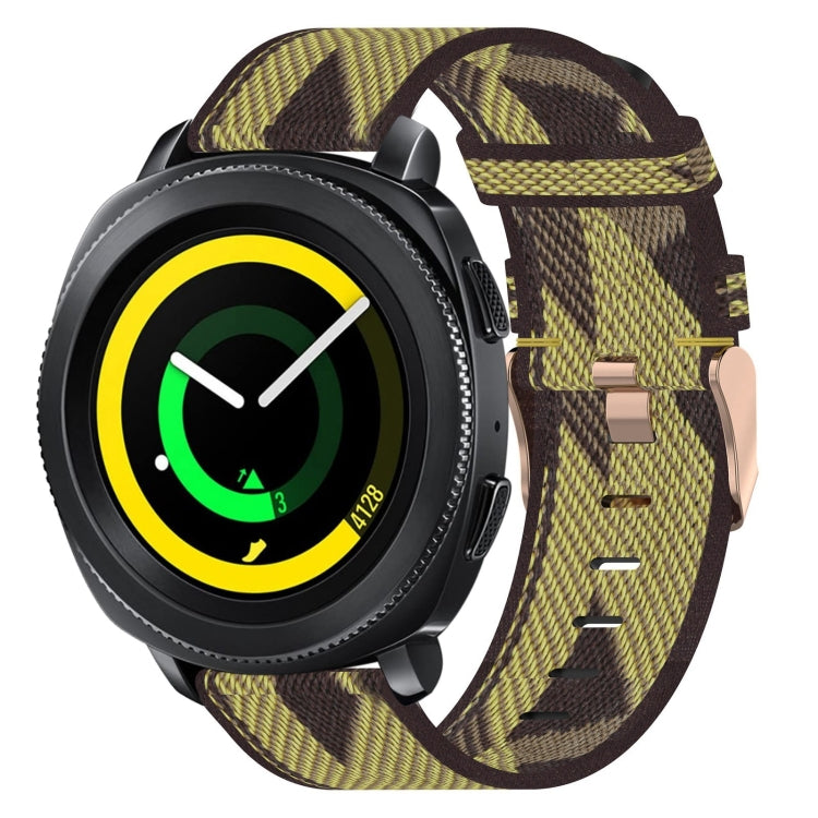 Bracelet de montre tissé en nylon de 20 mm, For Samsung Galaxy Watch Active 40mm, For Samsung Galaxy Watch 42mm, For Samsung Gear Sport, For Samsung Gear S2 Classic