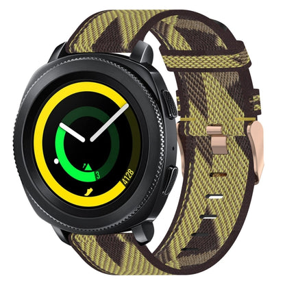 Bracelet de montre tissé en nylon de 20 mm, For Samsung Galaxy Watch Active 40mm, For Samsung Galaxy Watch 42mm, For Samsung Gear Sport, For Samsung Gear S2 Classic