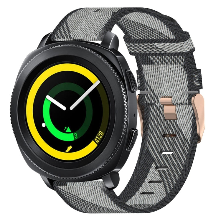 Bracelet de montre tissé en nylon de 20 mm, For Samsung Galaxy Watch Active 40mm, For Samsung Galaxy Watch 42mm, For Samsung Gear Sport, For Samsung Gear S2 Classic