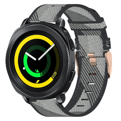 Bracelet de montre tissé en nylon de 20 mm, For Samsung Galaxy Watch Active 40mm, For Samsung Galaxy Watch 42mm, For Samsung Gear Sport, For Samsung Gear S2 Classic