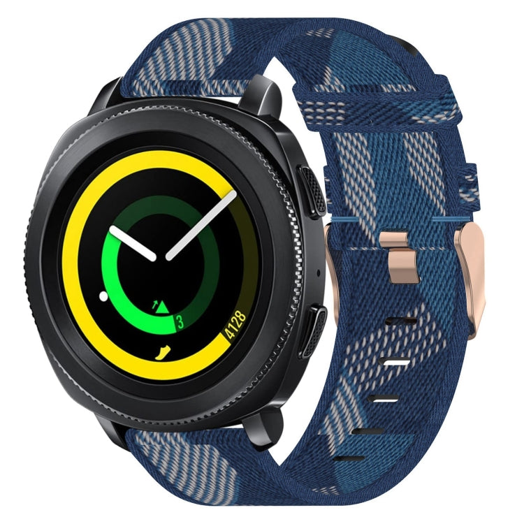 Bracelet de montre tissé en nylon de 20 mm, For Samsung Galaxy Watch Active 40mm, For Samsung Galaxy Watch 42mm, For Samsung Gear Sport, For Samsung Gear S2 Classic