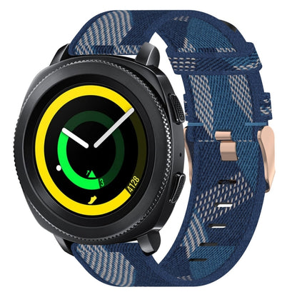 Bracelet de montre tissé en nylon de 20 mm, For Samsung Galaxy Watch Active 40mm, For Samsung Galaxy Watch 42mm, For Samsung Gear Sport, For Samsung Gear S2 Classic