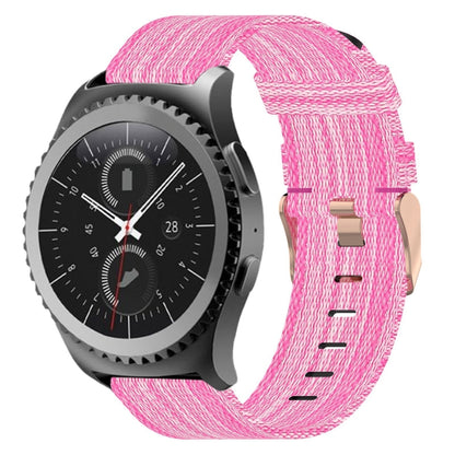 Bracelet de montre tissé en nylon de 20 mm, For Samsung Galaxy Watch Active 40mm, For Samsung Galaxy Watch 42mm, For Samsung Gear Sport, For Samsung Gear S2 Classic