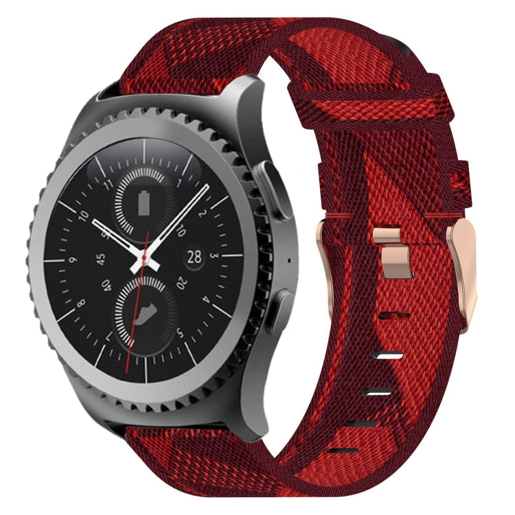 Bracelet de montre tissé en nylon de 20 mm, For Samsung Galaxy Watch Active 40mm, For Samsung Galaxy Watch 42mm, For Samsung Gear Sport, For Samsung Gear S2 Classic