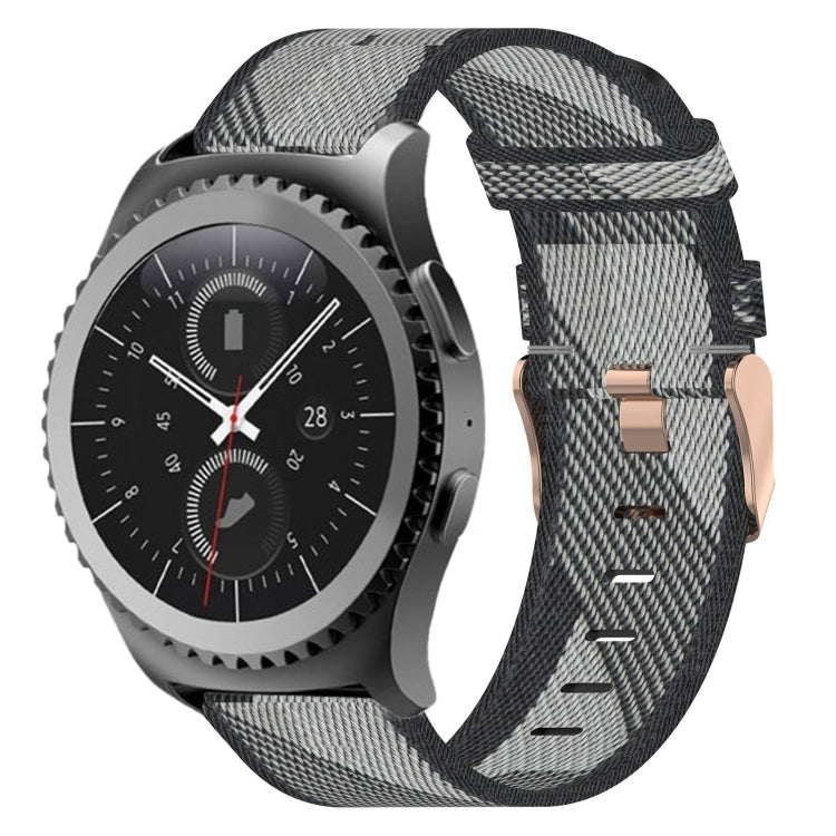 Bracelet de montre tissé en nylon de 20 mm, For Samsung Galaxy Watch Active 40mm, For Samsung Galaxy Watch 42mm, For Samsung Gear Sport, For Samsung Gear S2 Classic