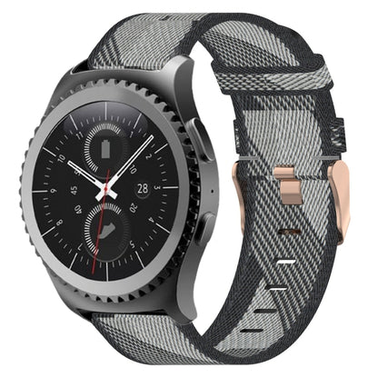 Bracelet de montre tissé en nylon de 20 mm, For Samsung Galaxy Watch Active 40mm, For Samsung Galaxy Watch 42mm, For Samsung Gear Sport, For Samsung Gear S2 Classic