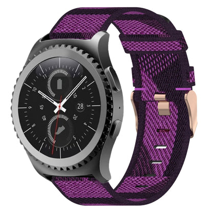 Bracelet de montre tissé en nylon de 20 mm, For Samsung Galaxy Watch Active 40mm, For Samsung Galaxy Watch 42mm, For Samsung Gear Sport, For Samsung Gear S2 Classic