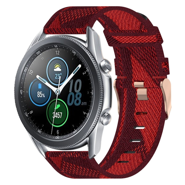 Bracelet de montre tissé en nylon de 22 mm, For Samsung Galaxy Watch3 45mm, For Samsung Galaxy Watch 46mm, For Samsung Gear S3 Classic, For Samsung Gear S3 Frontier