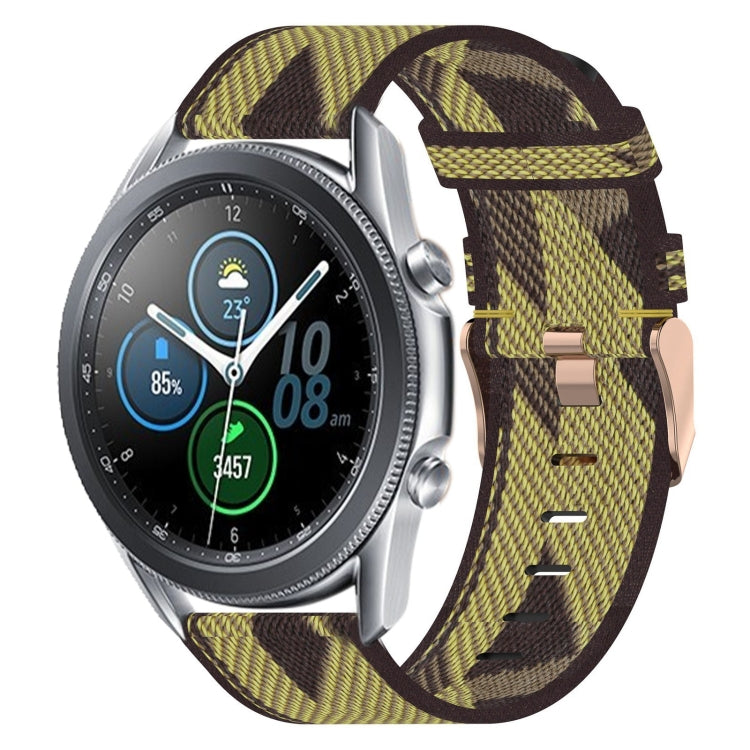 Bracelet de montre tissé en nylon de 22 mm, For Samsung Galaxy Watch3 45mm, For Samsung Galaxy Watch 46mm, For Samsung Gear S3 Classic, For Samsung Gear S3 Frontier