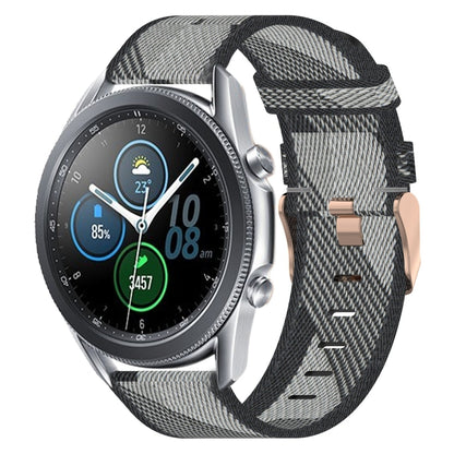 Bracelet de montre tissé en nylon de 22 mm, For Samsung Galaxy Watch3 45mm, For Samsung Galaxy Watch 46mm, For Samsung Gear S3 Classic, For Samsung Gear S3 Frontier