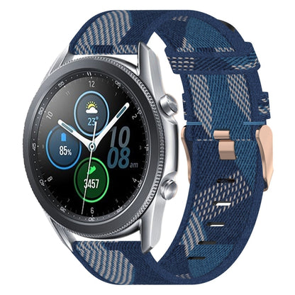 Bracelet de montre tissé en nylon de 22 mm, For Samsung Galaxy Watch3 45mm, For Samsung Galaxy Watch 46mm, For Samsung Gear S3 Classic, For Samsung Gear S3 Frontier