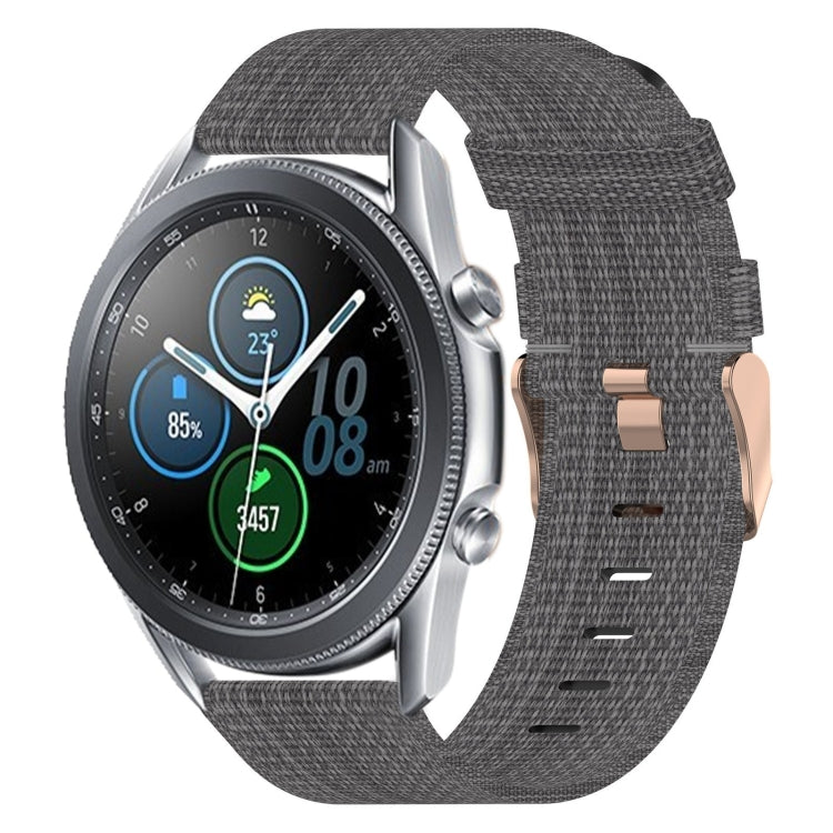 Bracelet de montre tissé en nylon de 22 mm, For Samsung Galaxy Watch3 45mm, For Samsung Galaxy Watch 46mm, For Samsung Gear S3 Classic, For Samsung Gear S3 Frontier