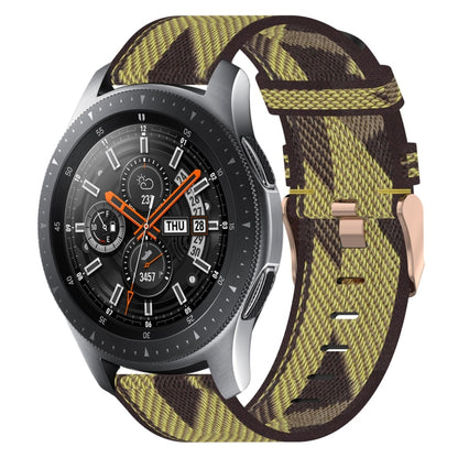 Bracelet de montre tissé en nylon de 22 mm, For Samsung Galaxy Watch3 45mm, For Samsung Galaxy Watch 46mm, For Samsung Gear S3 Classic, For Samsung Gear S3 Frontier
