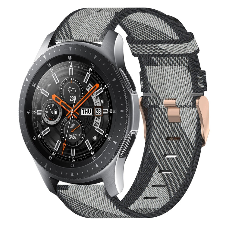 Bracelet de montre tissé en nylon de 22 mm, For Samsung Galaxy Watch3 45mm, For Samsung Galaxy Watch 46mm, For Samsung Gear S3 Classic, For Samsung Gear S3 Frontier