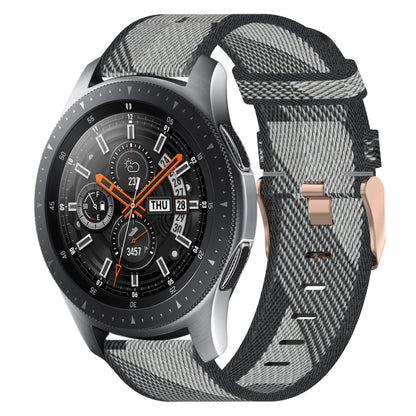 Bracelet de montre tissé en nylon de 22 mm, For Samsung Galaxy Watch3 45mm, For Samsung Galaxy Watch 46mm, For Samsung Gear S3 Classic, For Samsung Gear S3 Frontier