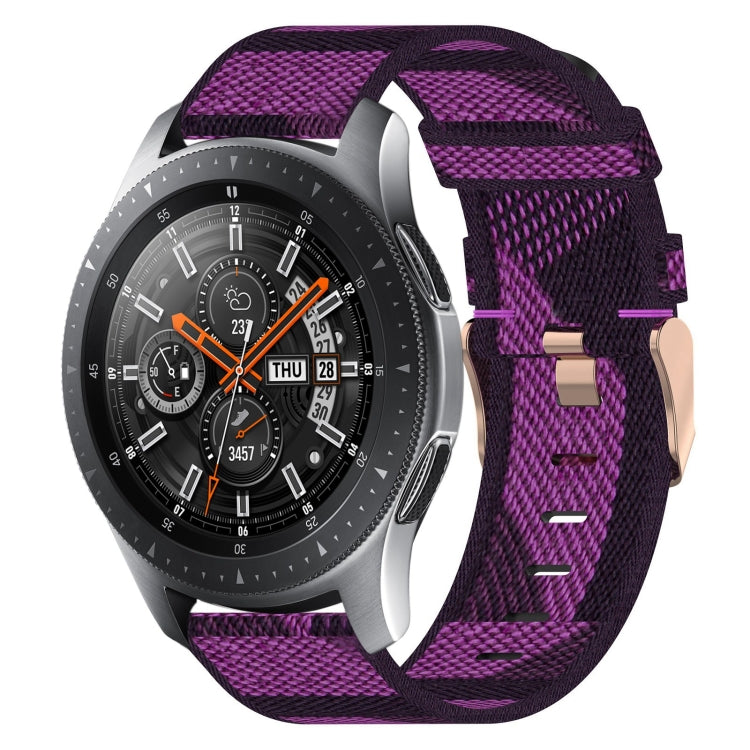 Bracelet de montre tissé en nylon de 22 mm, For Samsung Galaxy Watch3 45mm, For Samsung Galaxy Watch 46mm, For Samsung Gear S3 Classic, For Samsung Gear S3 Frontier