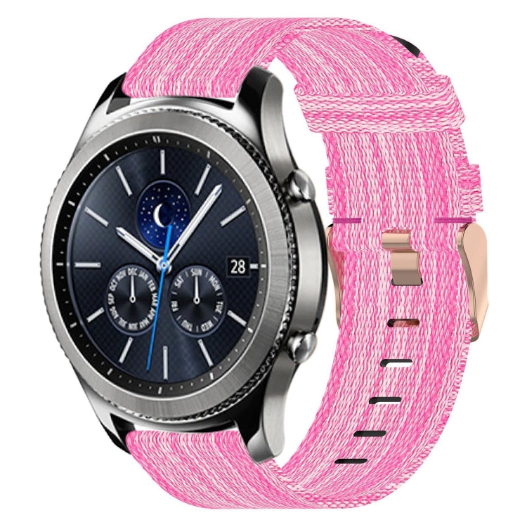 Bracelet de montre tissé en nylon de 22 mm, For Samsung Galaxy Watch3 45mm, For Samsung Galaxy Watch 46mm, For Samsung Gear S3 Classic, For Samsung Gear S3 Frontier