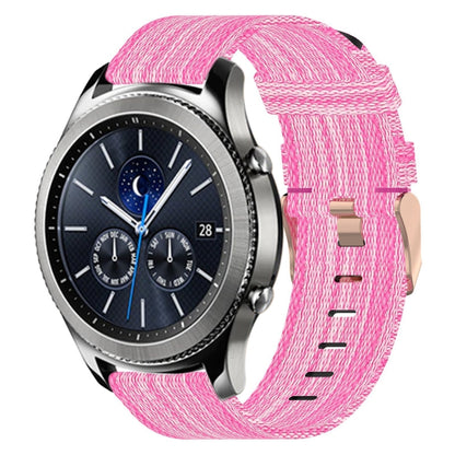 Bracelet de montre tissé en nylon de 22 mm, For Samsung Galaxy Watch3 45mm, For Samsung Galaxy Watch 46mm, For Samsung Gear S3 Classic, For Samsung Gear S3 Frontier