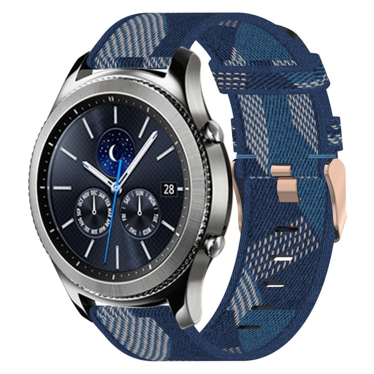 Bracelet de montre tissé en nylon de 22 mm, For Samsung Galaxy Watch3 45mm, For Samsung Galaxy Watch 46mm, For Samsung Gear S3 Classic, For Samsung Gear S3 Frontier