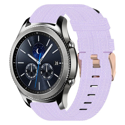 Bracelet de montre tissé en nylon de 22 mm, For Samsung Galaxy Watch3 45mm, For Samsung Galaxy Watch 46mm, For Samsung Gear S3 Classic, For Samsung Gear S3 Frontier