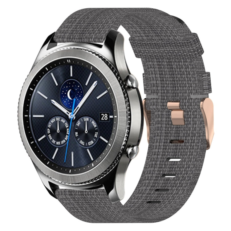 Bracelet de montre tissé en nylon de 22 mm, For Samsung Galaxy Watch3 45mm, For Samsung Galaxy Watch 46mm, For Samsung Gear S3 Classic, For Samsung Gear S3 Frontier