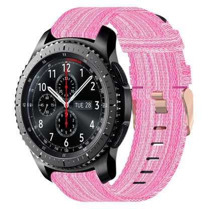 Bracelet de montre tissé en nylon de 22 mm, For Samsung Galaxy Watch3 45mm, For Samsung Galaxy Watch 46mm, For Samsung Gear S3 Classic, For Samsung Gear S3 Frontier