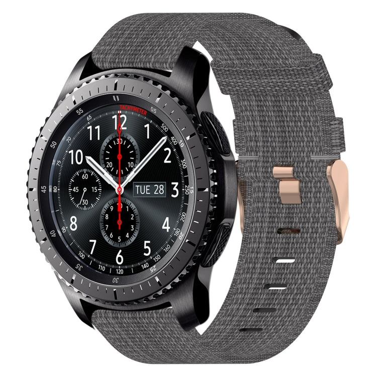 Bracelet de montre tissé en nylon de 22 mm, For Samsung Galaxy Watch3 45mm, For Samsung Galaxy Watch 46mm, For Samsung Gear S3 Classic, For Samsung Gear S3 Frontier