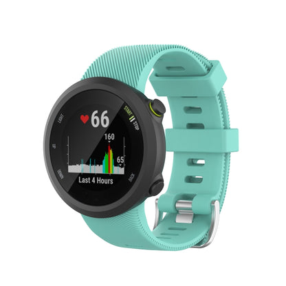 Pour Garmin Forerunner 45 / Forerunner 45 S Bracelet de montre en silicone de couleur unie en sergé universel, Blanc, Orange, Noir, Teal, Rose, Gris, Claret, Bleu, Violet
