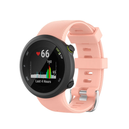 Pour Garmin Forerunner 45 / Forerunner 45 S Bracelet de montre en silicone de couleur unie en sergé universel, Blanc, Orange, Noir, Teal, Rose, Gris, Claret, Bleu, Violet
