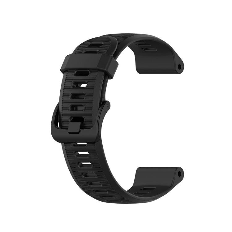 Pour Garmin Forerunner945 / fenix5 Plus / Approach S60 Bracelet de montre en silicone monochrome, Noir, Blanc, Orange, Rose, Rouge, Pers, Gris, Bleu, Lime, Violet, midnight blue
