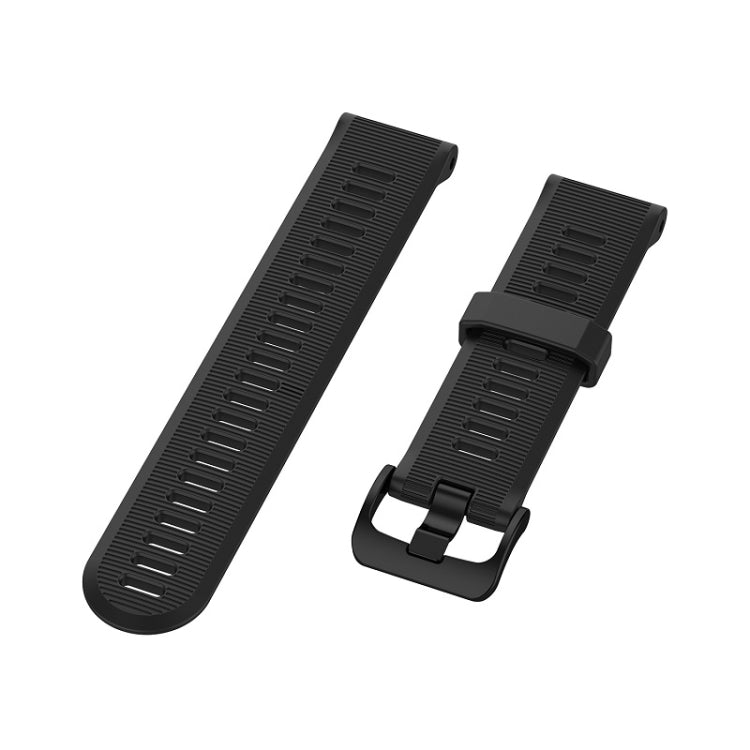 Pour Garmin Forerunner945 / fenix5 Plus / Approach S60 Bracelet de montre en silicone monochrome, Noir, Blanc, Orange, Rose, Rouge, Pers, Gris, Bleu, Lime, Violet, midnight blue