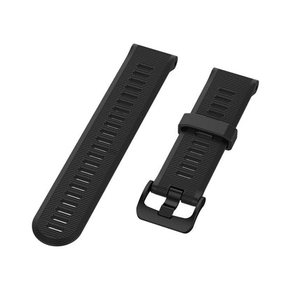 Pour Garmin Forerunner945 / fenix5 Plus / Approach S60 Bracelet de montre en silicone monochrome, Noir, Blanc, Orange, Rose, Rouge, Pers, Gris, Bleu, Lime, Violet, midnight blue