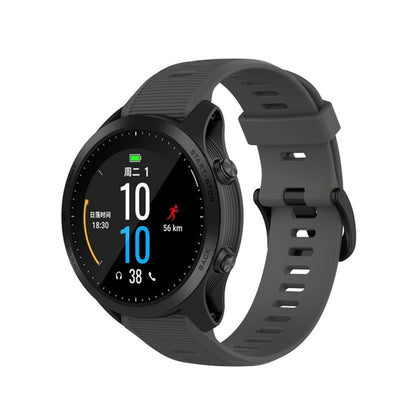 Pour Garmin Forerunner945 / fenix5 Plus / Approach S60 Bracelet de montre en silicone monochrome, Noir, Blanc, Orange, Rose, Rouge, Pers, Gris, Bleu, Lime, Violet, midnight blue