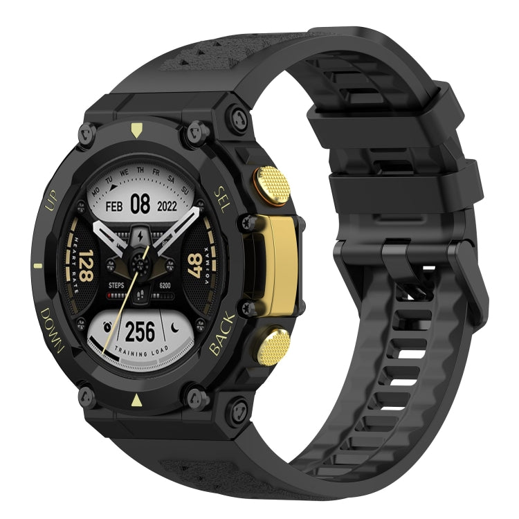 Bracelet de montre de loisirs en silicone, For Amazfit T-Rex 2