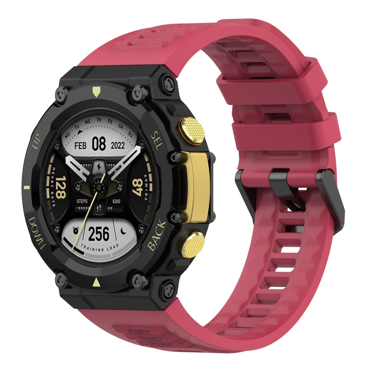 Bracelet de montre de loisirs en silicone, For Amazfit T-Rex 2