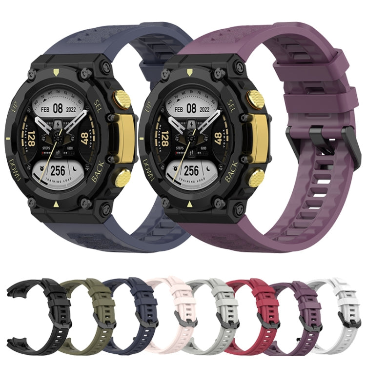 Bracelet de montre de loisirs en silicone, For Amazfit T-Rex 2
