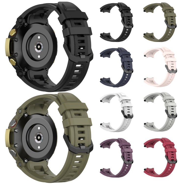 Bracelet de montre de loisirs en silicone, For Amazfit T-Rex 2