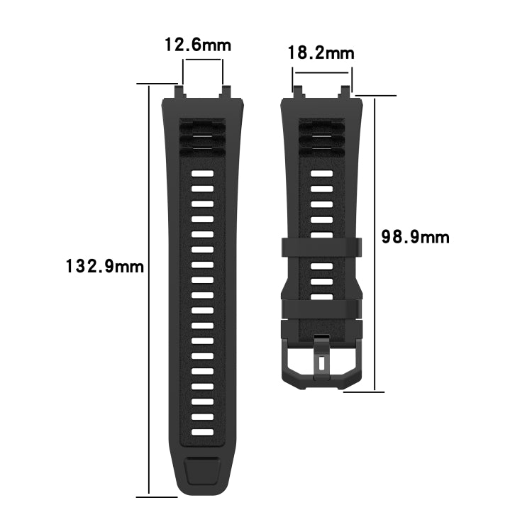 Bracelet de montre de loisirs en silicone, For Amazfit T-Rex 2