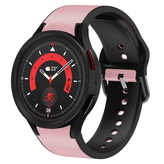 Bracelet de montre en cuir adhésif en silicone 20 mm, For Samsung Galaxy Watch 5 40mm, For Samsung Galaxy Watch 5 44mm, For Samsung Galaxy Watch 5 Pro 45mm, For Samsung Galaxy Watch 4 40mm, For Samsung Galaxy Watch 4 44mm