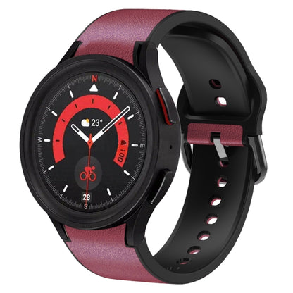 Bracelet de montre en cuir adhésif en silicone 20 mm, For Samsung Galaxy Watch 5 40mm, For Samsung Galaxy Watch 5 44mm, For Samsung Galaxy Watch 5 Pro 45mm, For Samsung Galaxy Watch 4 40mm, For Samsung Galaxy Watch 4 44mm                               ...