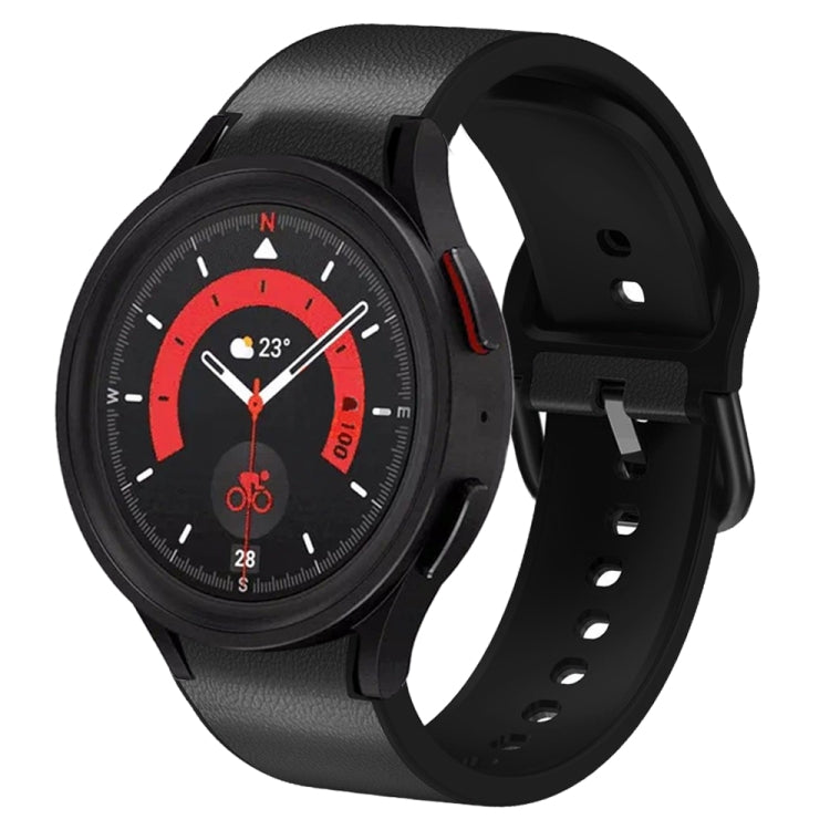 Bracelet de montre en cuir adhésif en silicone 20 mm, For Samsung Galaxy Watch 5 40mm, For Samsung Galaxy Watch 5 44mm, For Samsung Galaxy Watch 5 Pro 45mm, For Samsung Galaxy Watch 4 40mm, For Samsung Galaxy Watch 4 44mm                               ...